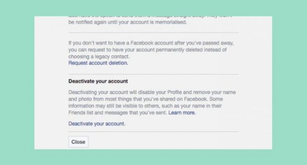 ফেসবুক এ্যাকাউন্ট মুছে ফেলতে কি কি করণীয়