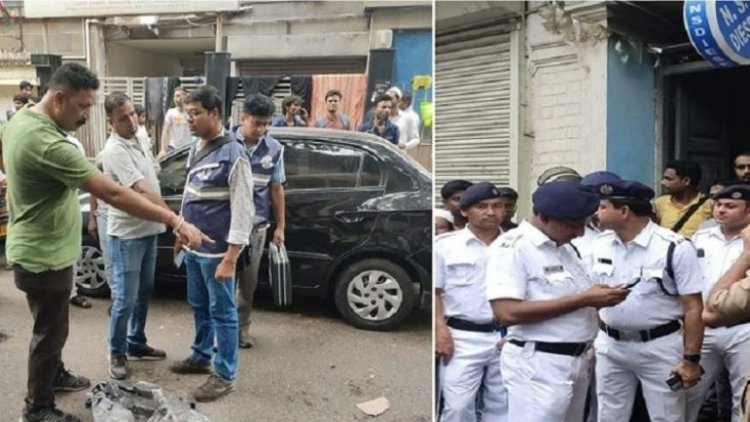 কলকাতা পুলিশের একটি বাহিনী ও গোয়েন্দা দল ঘটনাস্থলে । ‌