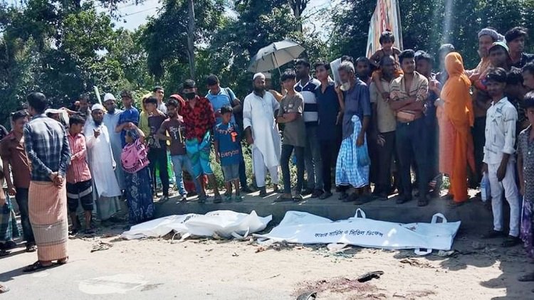 ত্রিশালে ট্রাকচাপায় একই পরিবারের তিনজন নিহত হয়েছে