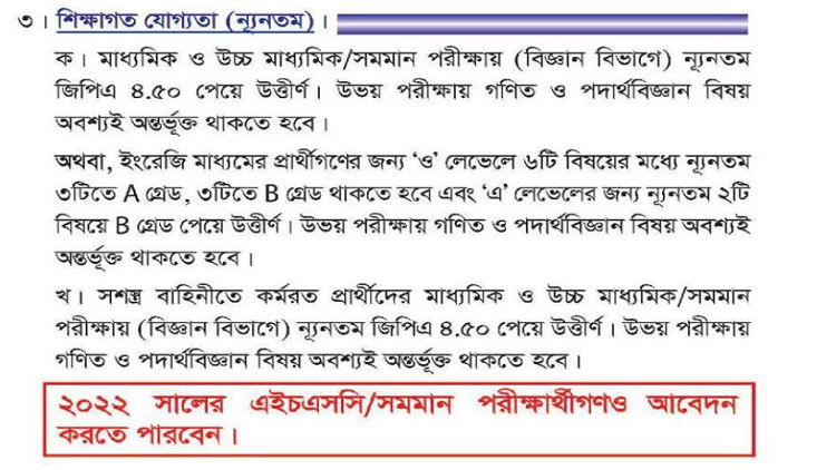 শিক্ষাগত যোগ্যতা